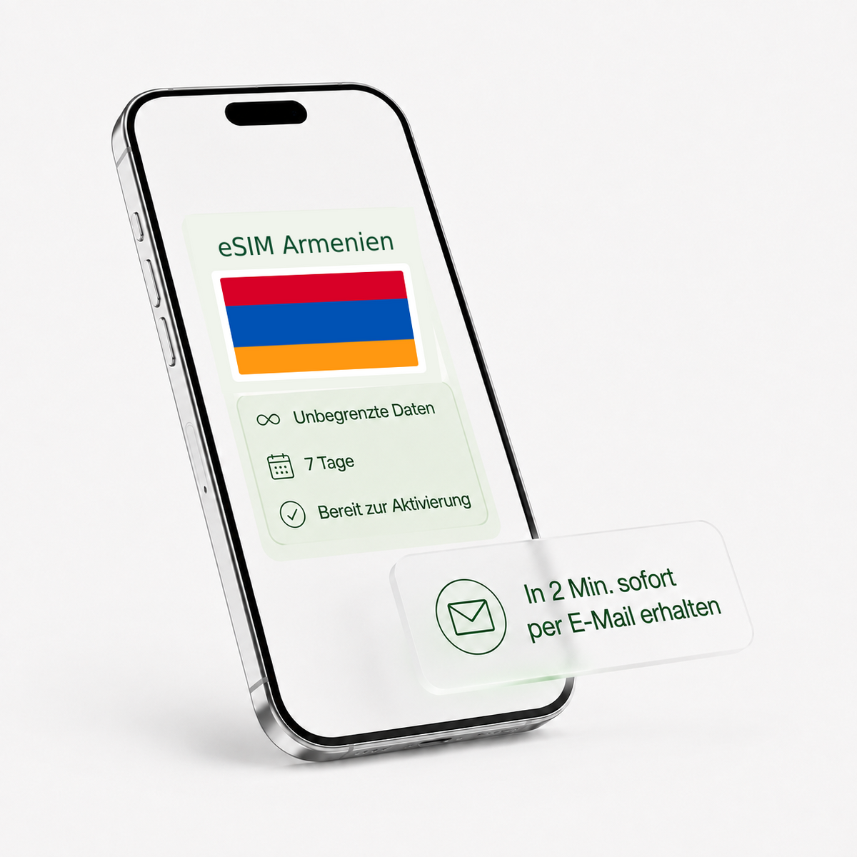 eSIM für Armenien – unbegrenzte Daten, bereit zur Aktivierung