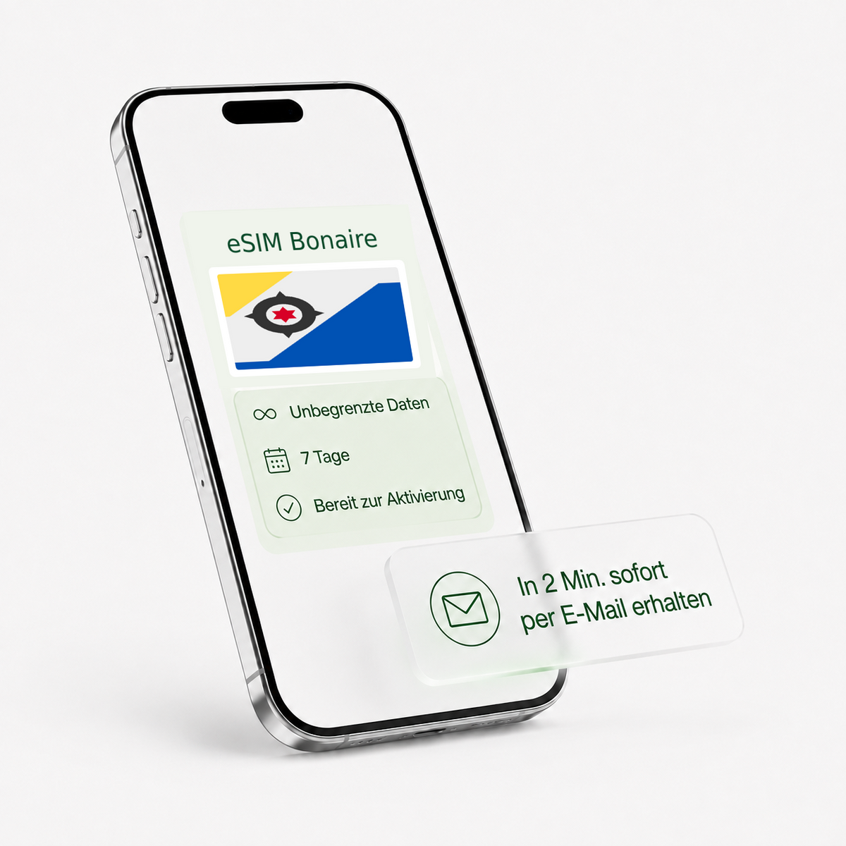 eSIM für Bonaire – unbegrenzte Daten, bereit zur Aktivierung