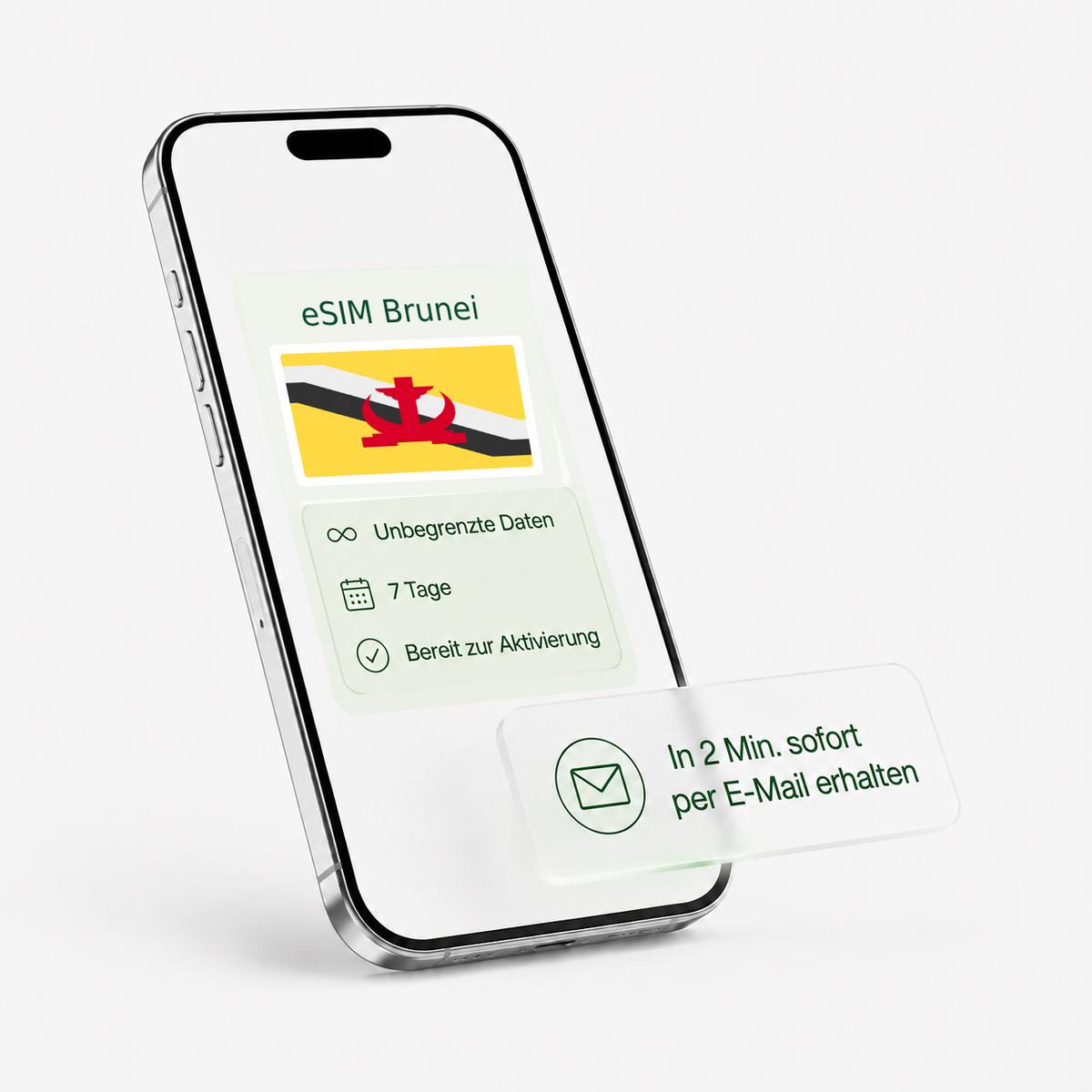 eSIM für Brunei – unbegrenzte Daten, bereit zur Aktivierung