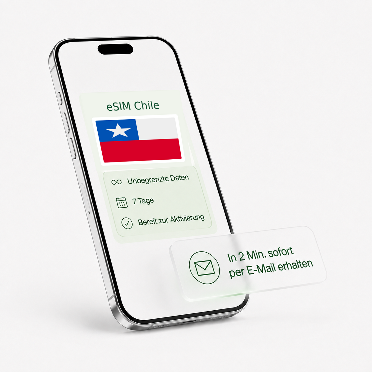 eSIM für Chile – unbegrenzte Daten, bereit zur Aktivierung