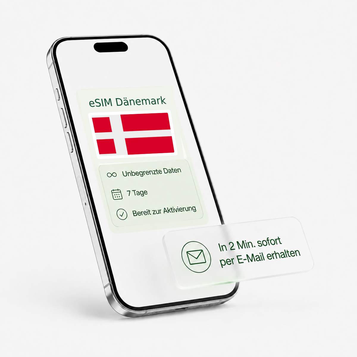 eSIM für Dänemark – unbegrenzte Daten, bereit zur Aktivierung