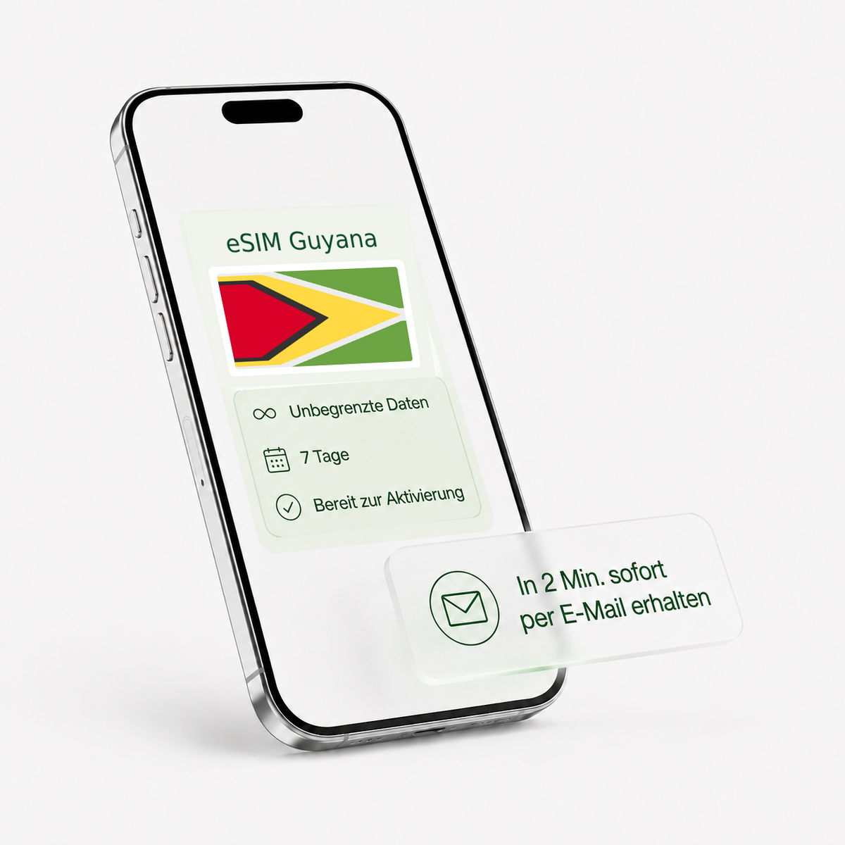 eSIM für Guyana – unbegrenzte Daten, bereit zur Aktivierung