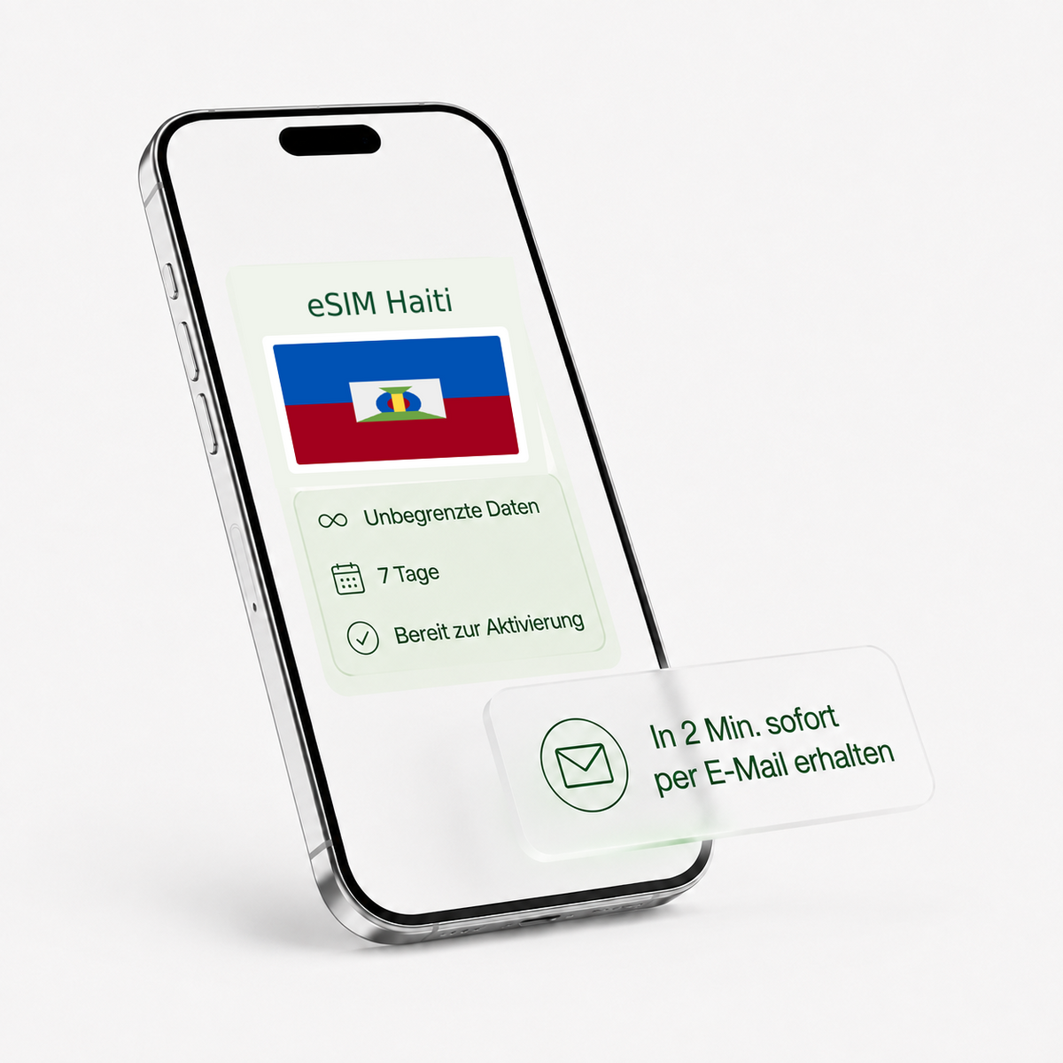eSIM für Haiti – unbegrenzte Daten, bereit zur Aktivierung
