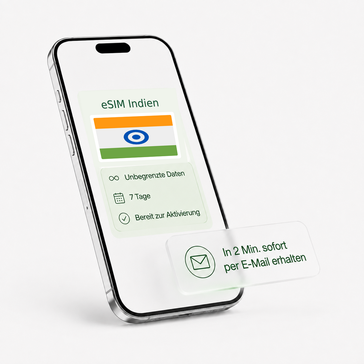 eSIM für Indien – unbegrenzte Daten, bereit zur Aktivierung