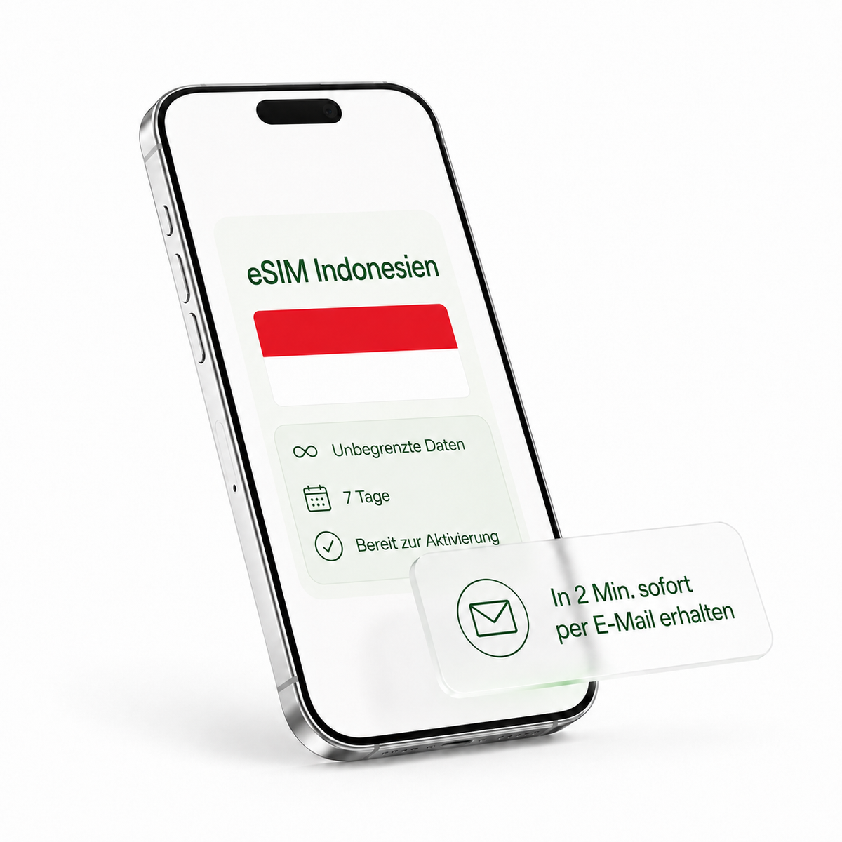 eSIM für Indonesien – unbegrenzte Daten, bereit zur Aktivierung