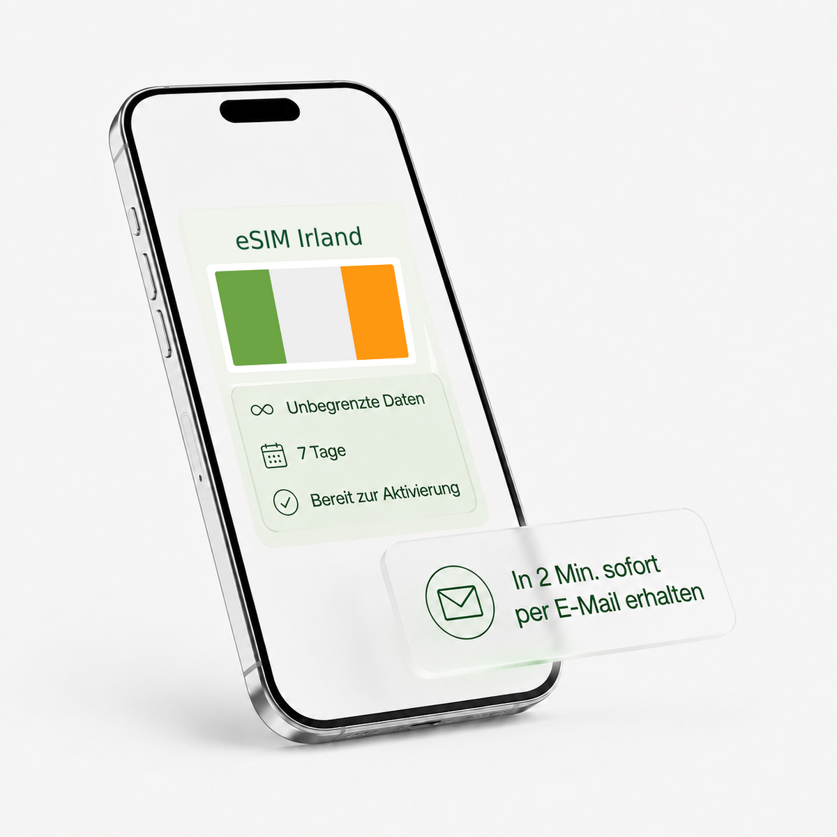 eSIM für Irland – unbegrenzte Daten, bereit zur Aktivierung