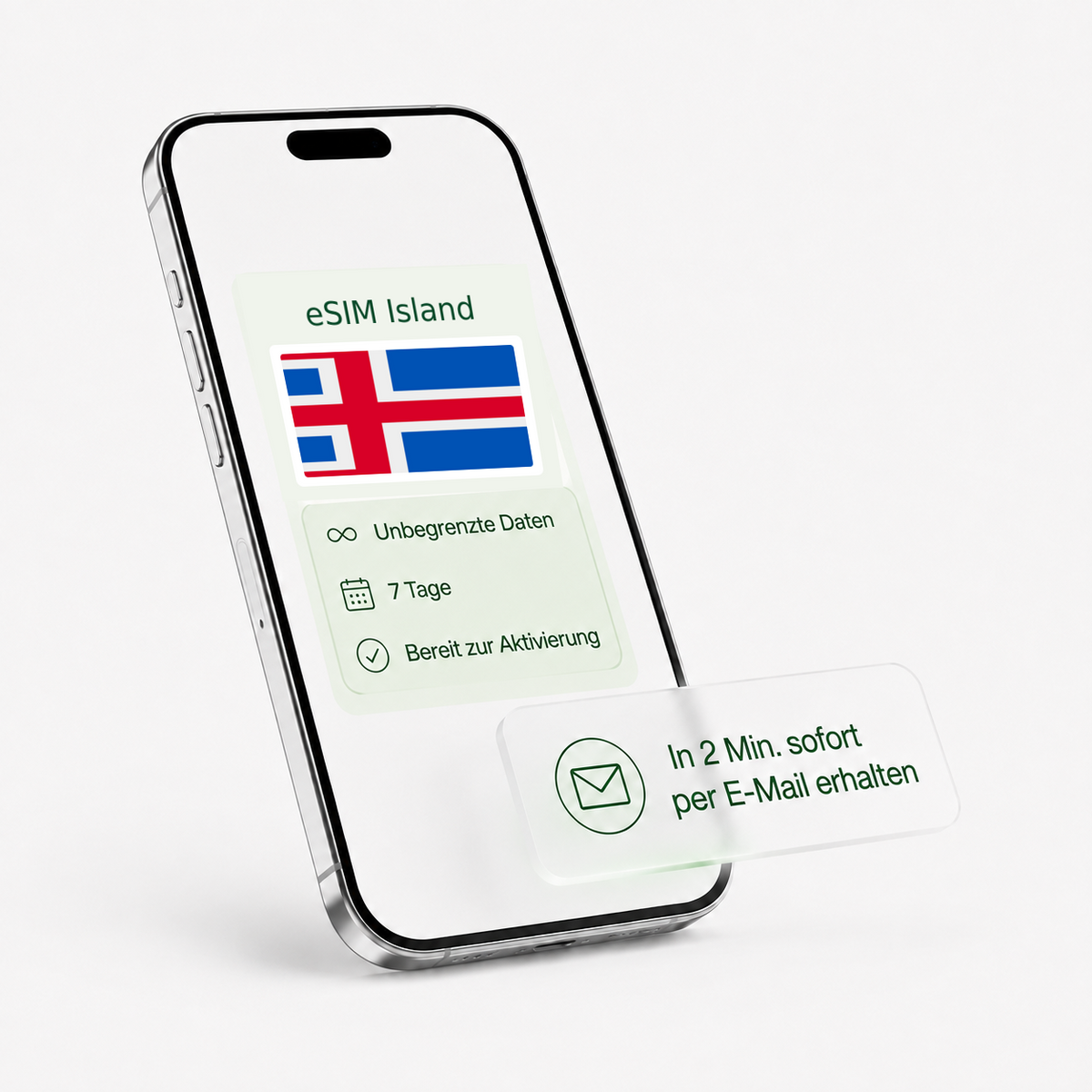 eSIM für Island – unbegrenzte Daten, bereit zur Aktivierung