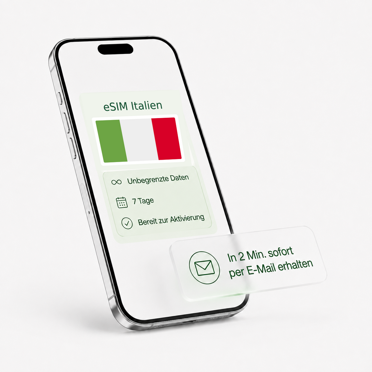 eSIM für Italien – unbegrenzte Daten, bereit zur Aktivierung