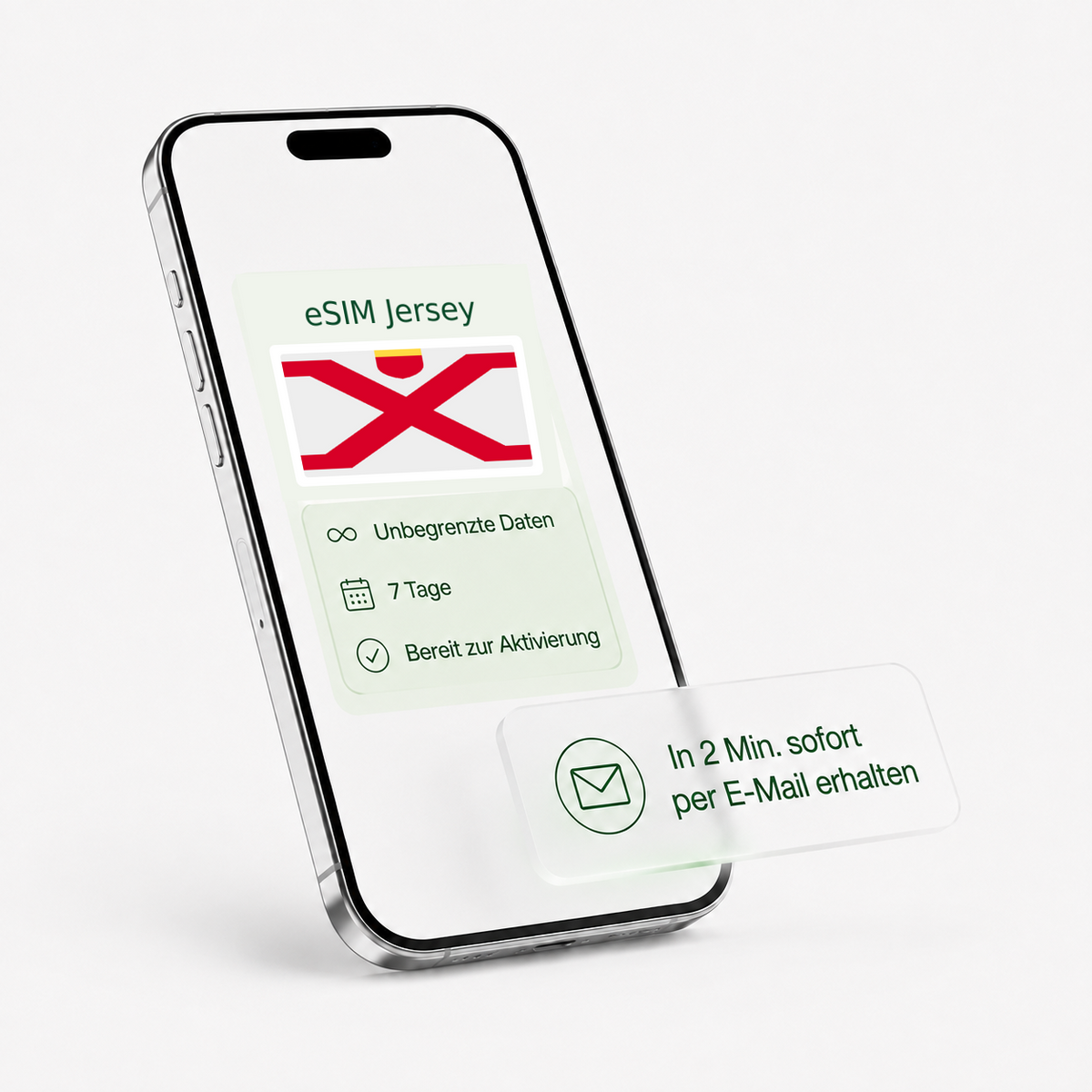 eSIM für Jersey – unbegrenzte Daten, bereit zur Aktivierung