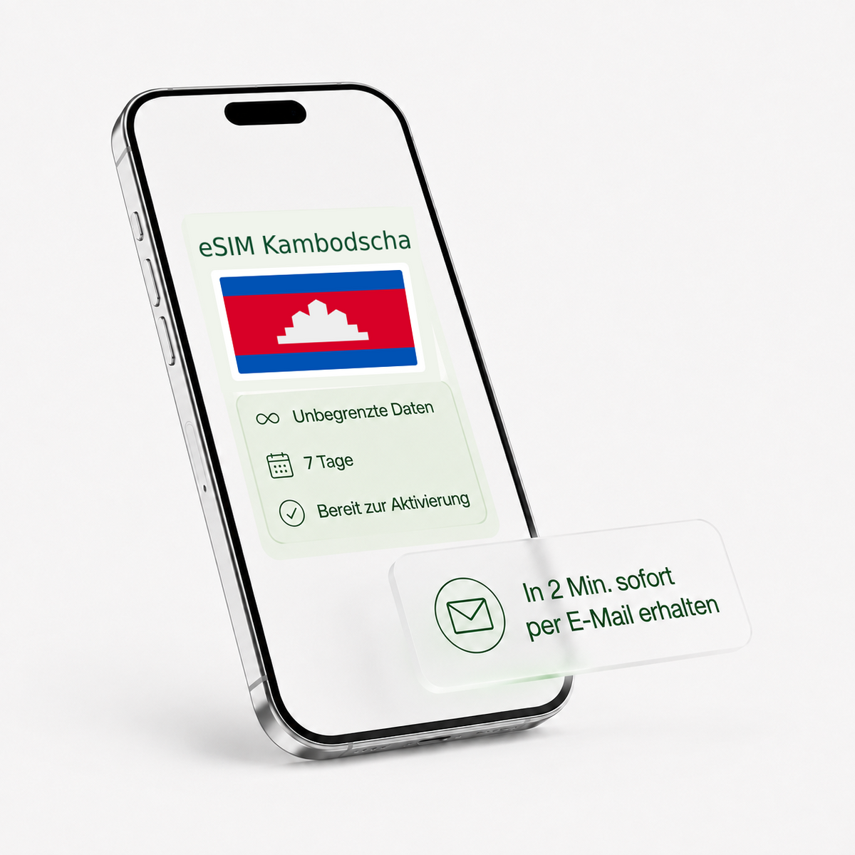 eSIM für Kambodscha – unbegrenzte Daten, bereit zur Aktivierung