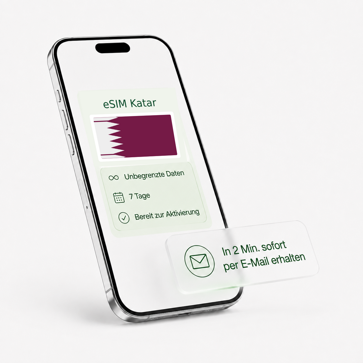 eSIM für Katar – unbegrenzte Daten, bereit zur Aktivierung