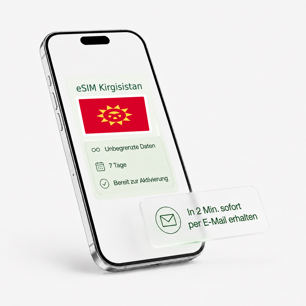 eSIM für Kirgisistan – unbegrenzte Daten, bereit zur Aktivierung
