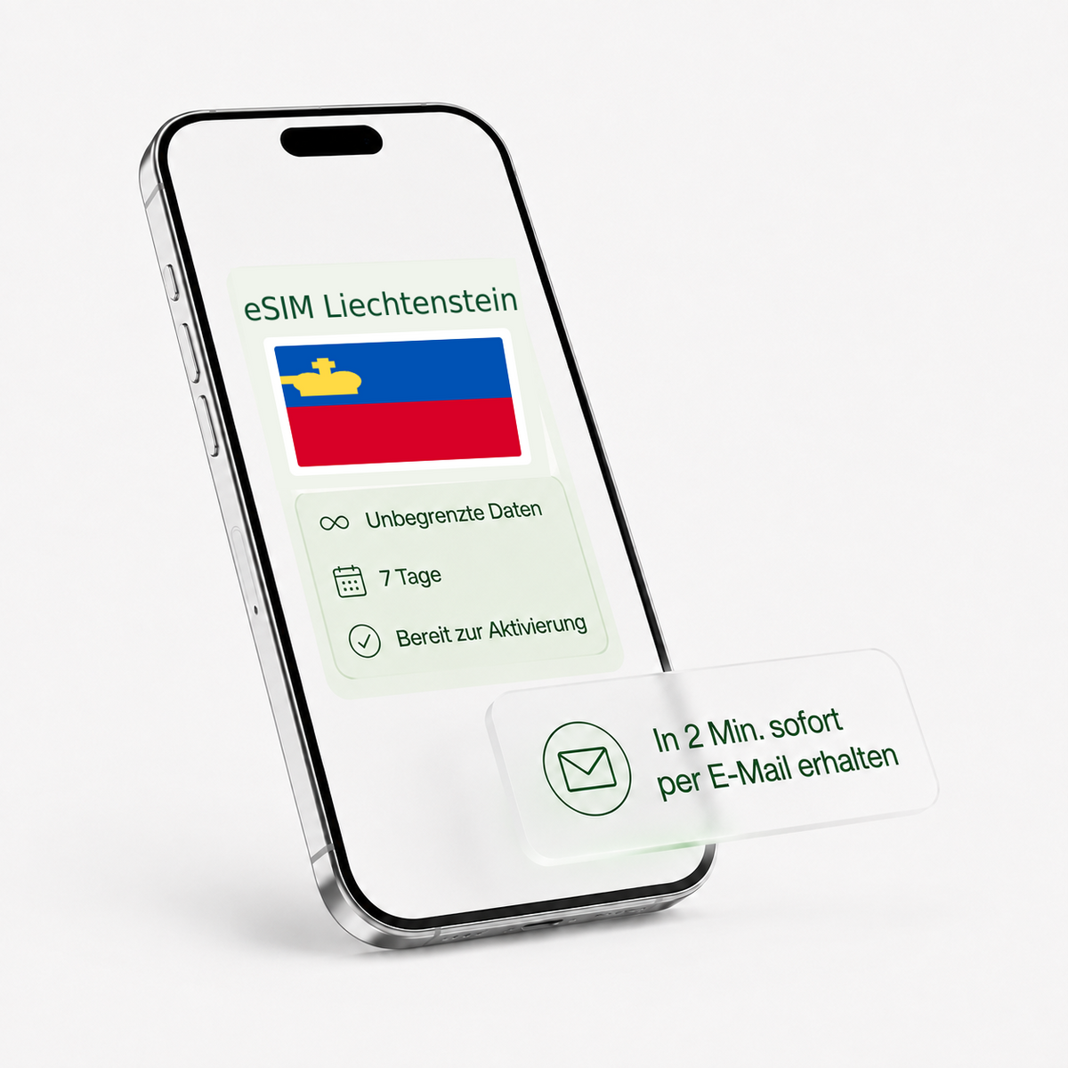 eSIM für Liechtenstein – unbegrenzte Daten, bereit zur Aktivierung