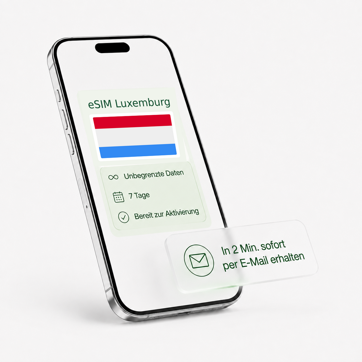 eSIM für Luxemburg – unbegrenzte Daten, bereit zur Aktivierung