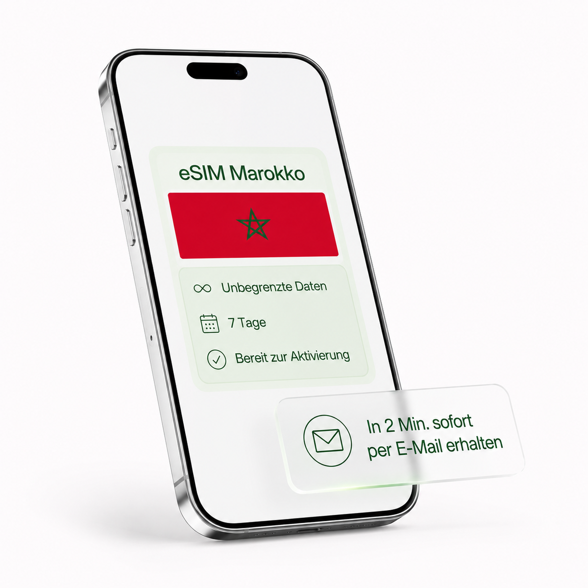 eSIM für Marokko – unbegrenzte Daten, bereit zur Aktivierung