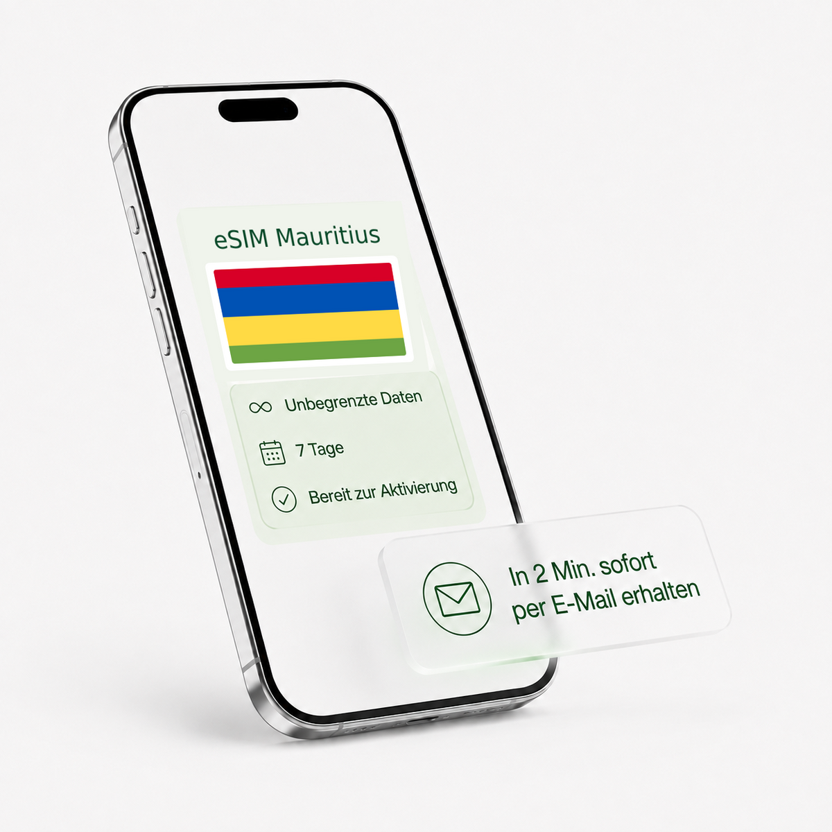 eSIM für Mauritius – unbegrenzte Daten, bereit zur Aktivierung