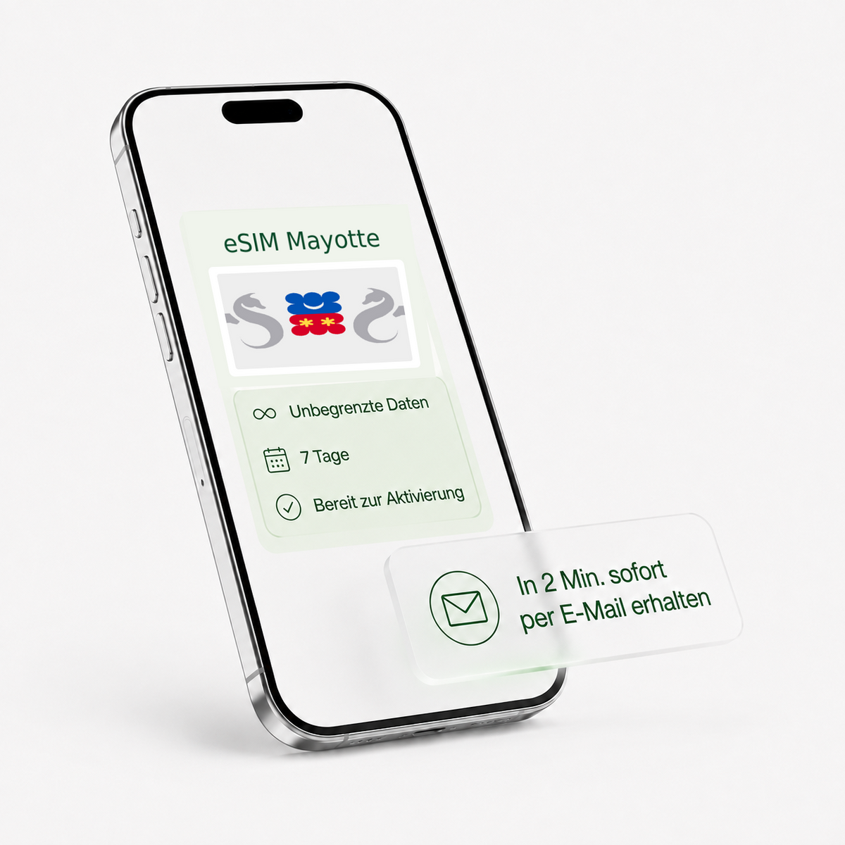 eSIM für Mayotte – unbegrenzte Daten, bereit zur Aktivierung