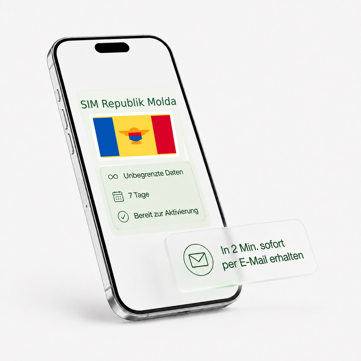 eSIM für die Republik Moldau – unbegrenzte Daten, bereit zur Aktivierung