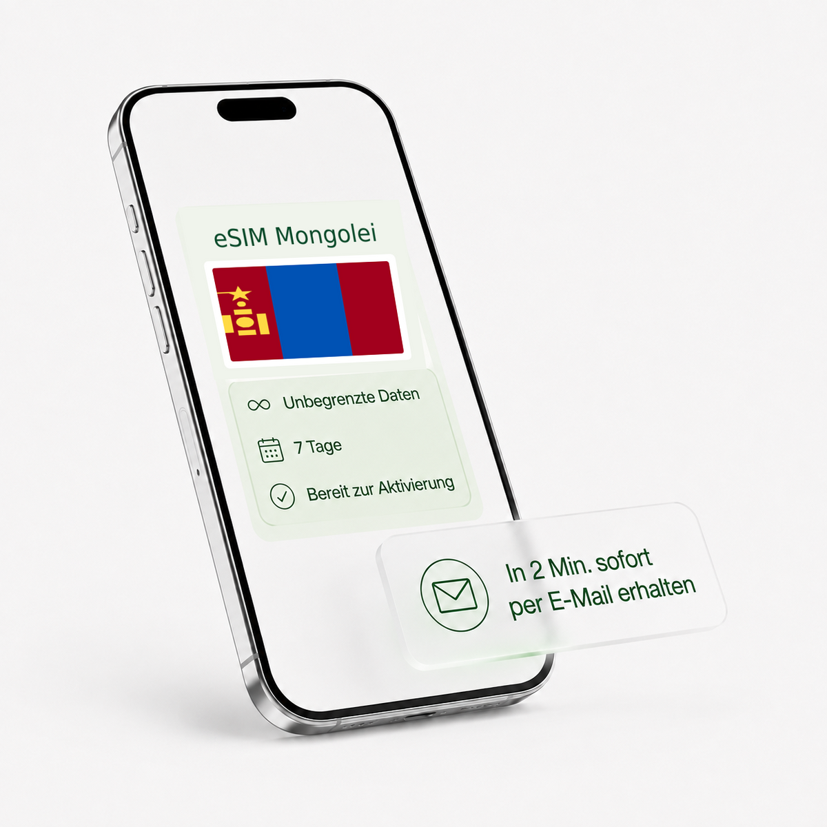 eSIM für die Mongolei – unbegrenzte Daten, bereit zur Aktivierung