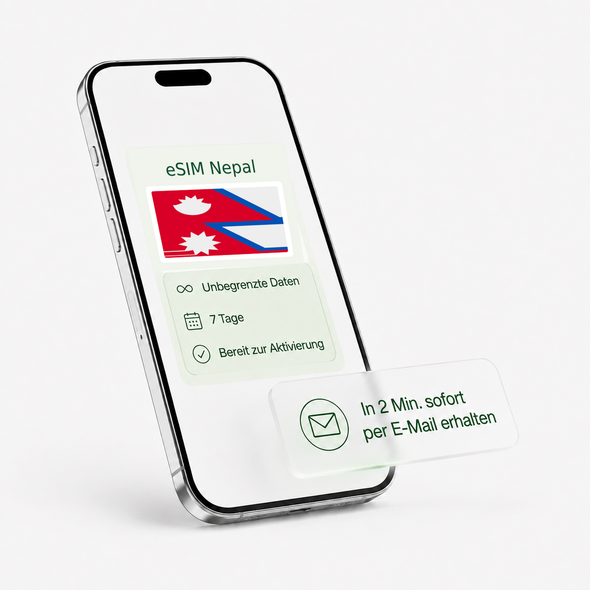 eSIM für Nepal – unbegrenzte Daten, bereit zur Aktivierung