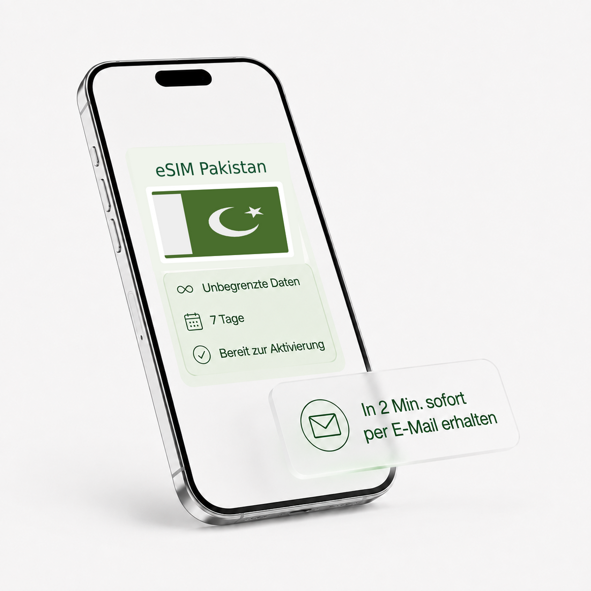 eSIM für Pakistan – unbegrenzte Daten, bereit zur Aktivierung