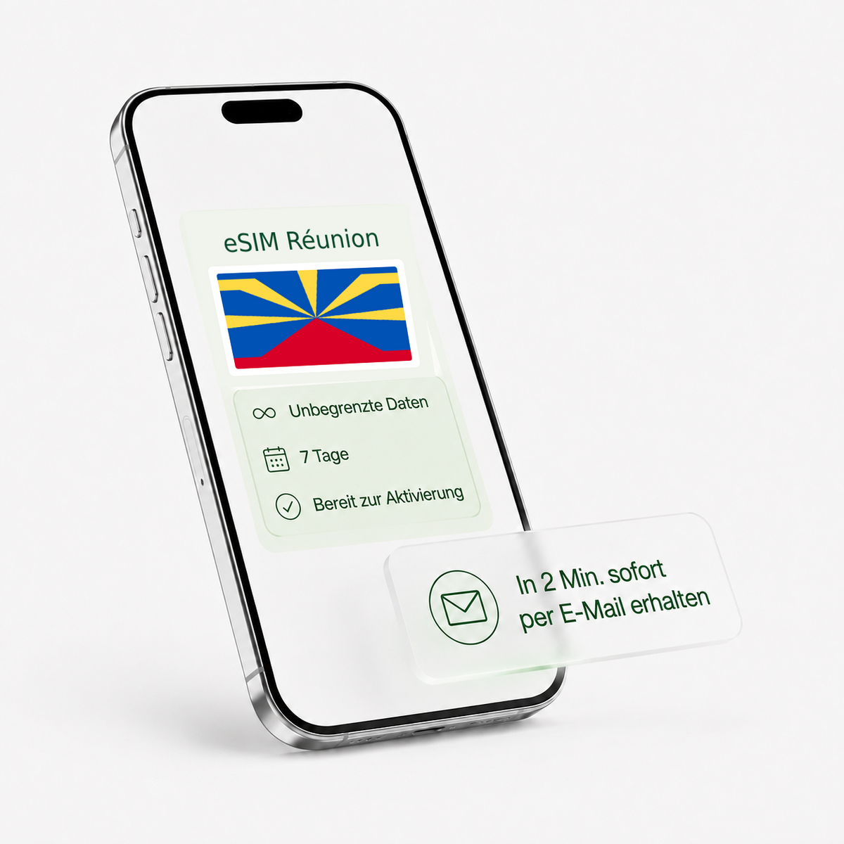 eSIM für Réunion – unbegrenzte Daten, bereit zur Aktivierung