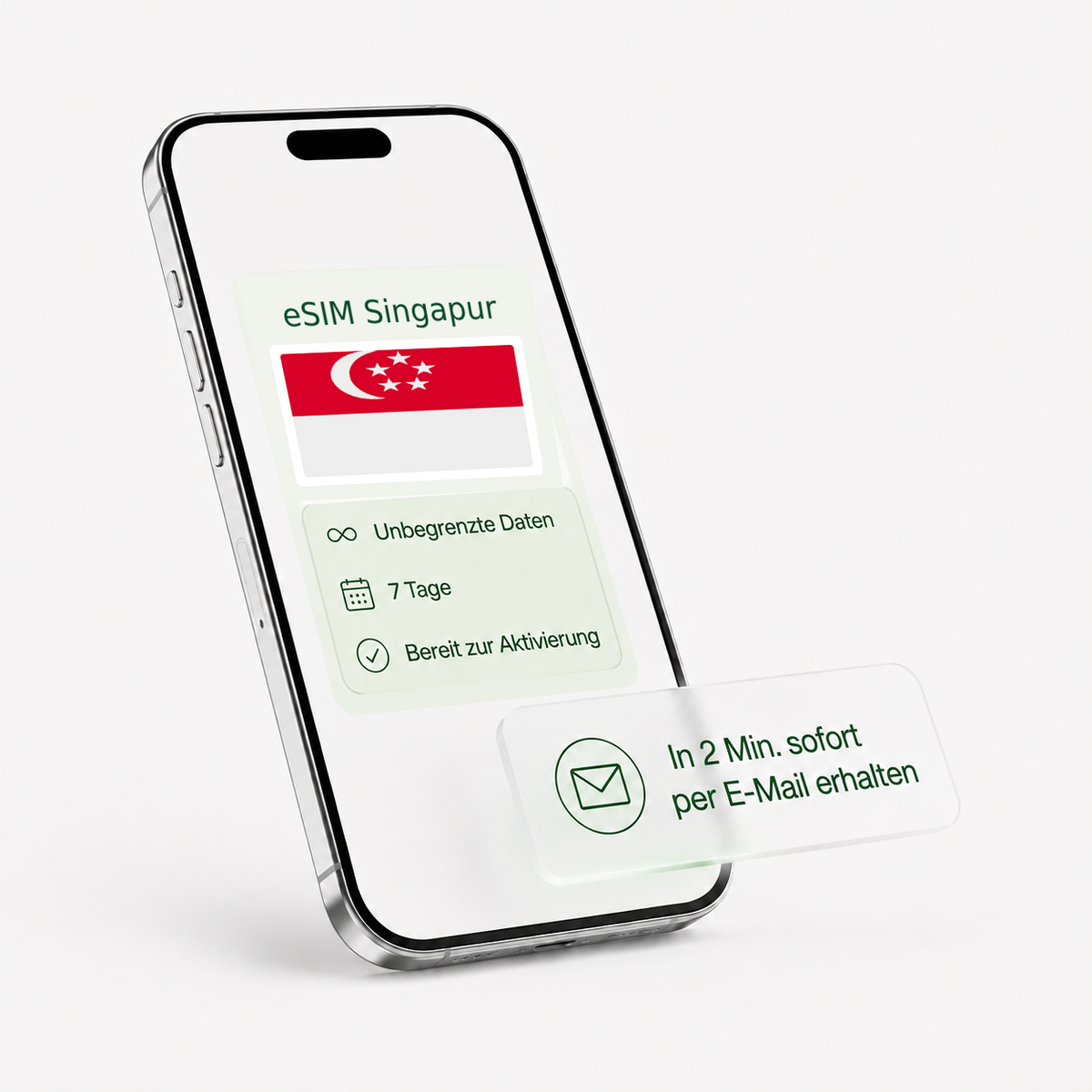 eSIM für Singapur – unbegrenzte Daten, bereit zur Aktivierung