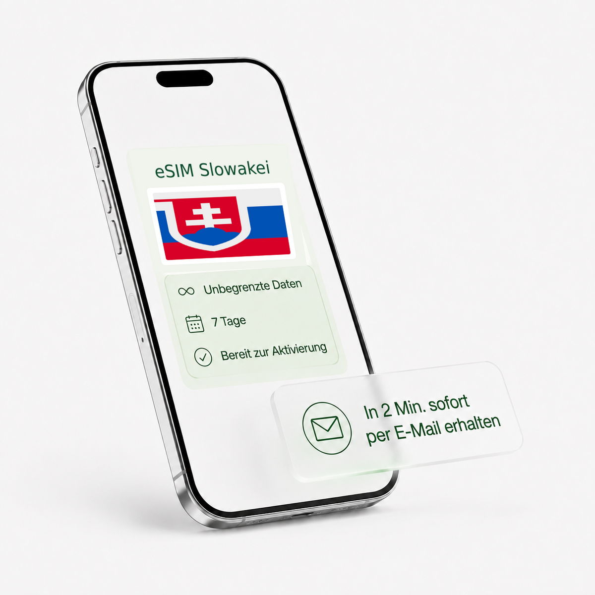eSIM für die Slowakei – unbegrenzte Daten, bereit zur Aktivierung