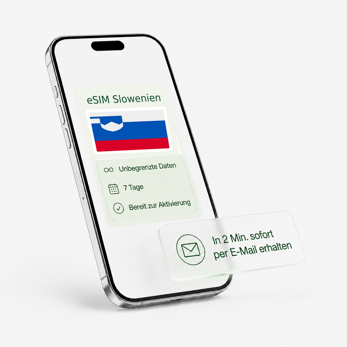 eSIM für Slowenien – unbegrenzte Daten, bereit zur Aktivierung