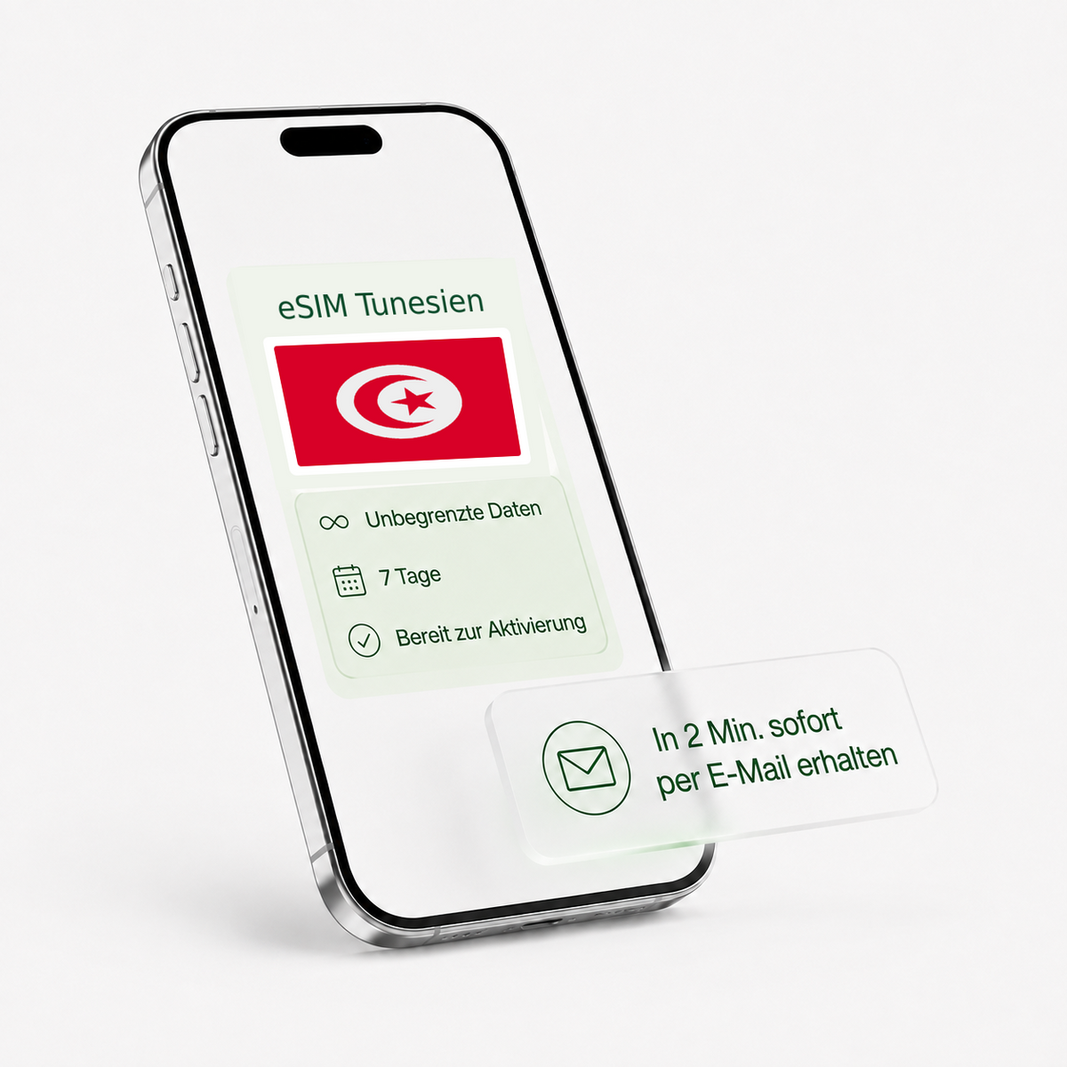 eSIM für Tunesien – unbegrenzte Daten, bereit zur Aktivierung