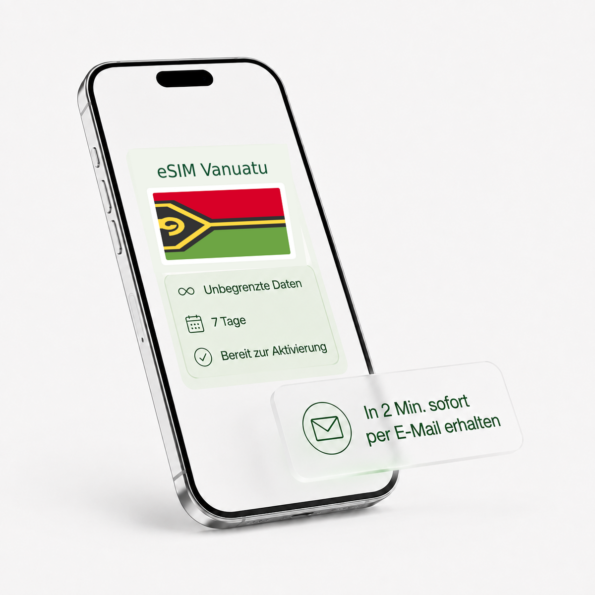 eSIM für Vanuatu – unbegrenzte Daten, bereit zur Aktivierung