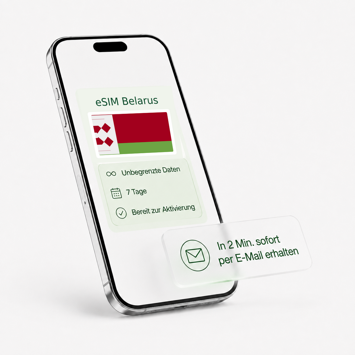 eSIM für Belarus – unbegrenzte Daten, bereit zur Aktivierung